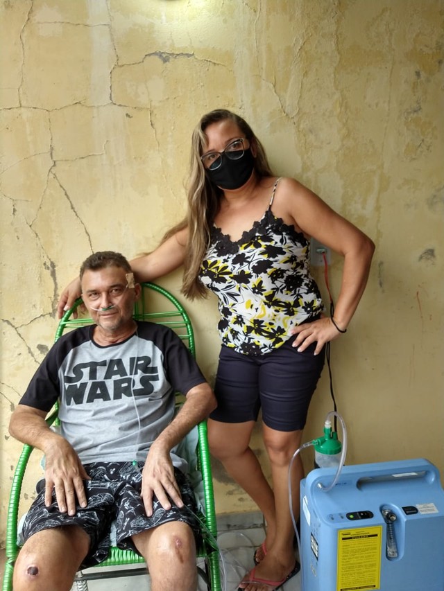 Irmão que doou rim para professora tem sequelas da Covid-19 e ela faz vaquinha para ajudá-lo em MT