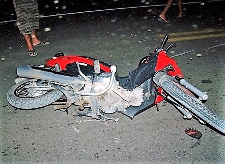 Mais um motociclista sem CNH se envolve em acidente em Lucas do Rio Verde
