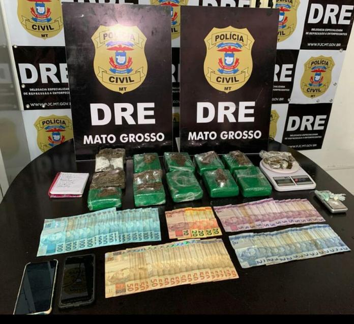 Casal de traficantes é preso em Cuiabá