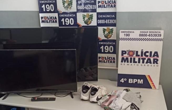 PM intercepta dupla com carro roubado em Várzea Grande