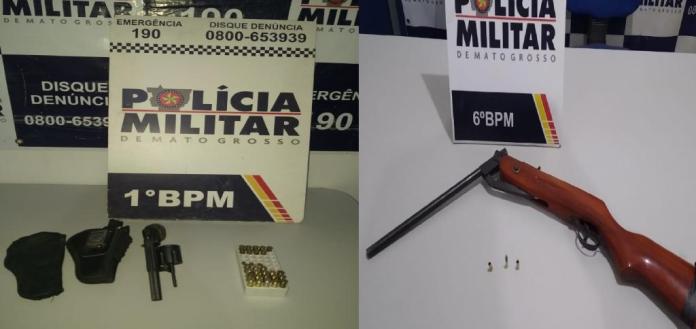 PM é chamada e encontra armas de fogo em ocorrências de violência doméstica