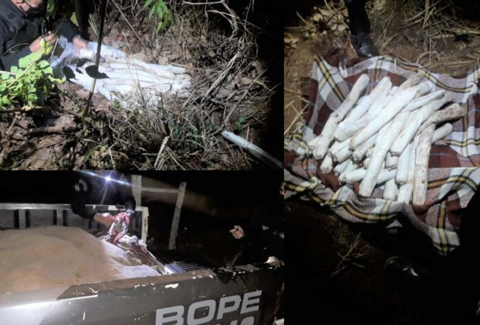 PM encontra 29 explosivos em propriedade rural no município de Jangada