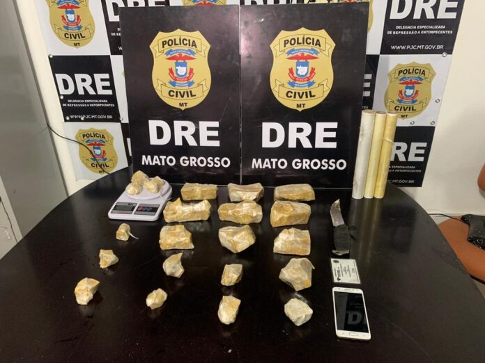Polícia Civil prende dois traficantes em ponto de venda de drogas em Mato Grosso
