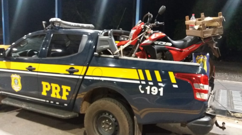 PRF recupera motocicleta, em Poconé/MT, furtada em Cuiabá/MT