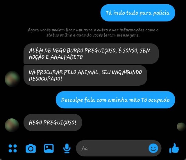 Adolescente que procurava cão desaparecido registra BO em MT após ser chamado de ‘nego burro' e 'preguiçoso’ no Facebook