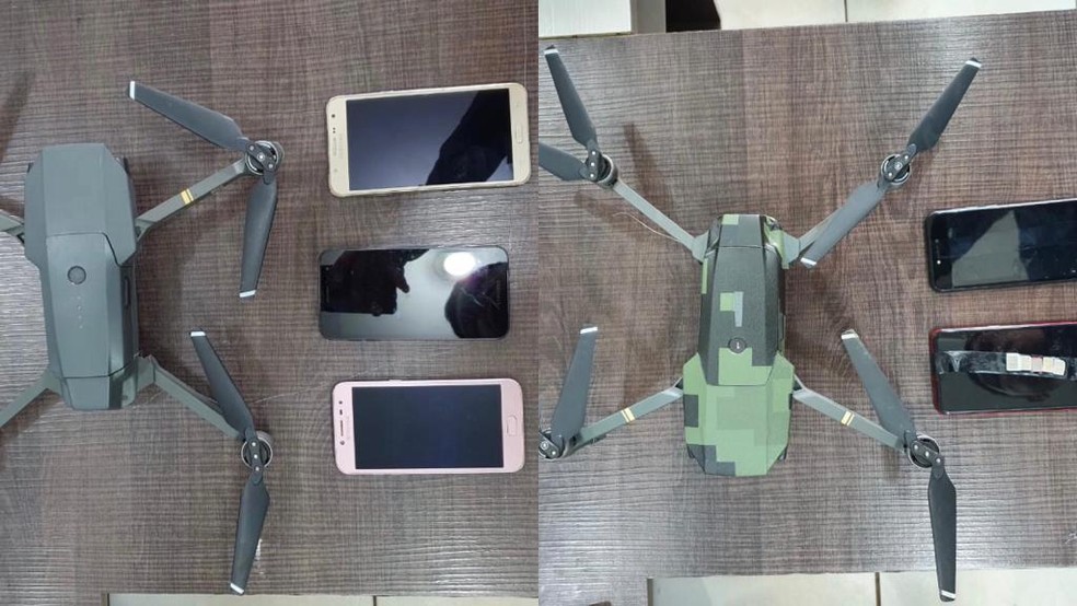 Polícia penal apreende dois drones com celulares, chips e drogas em presídio de MT