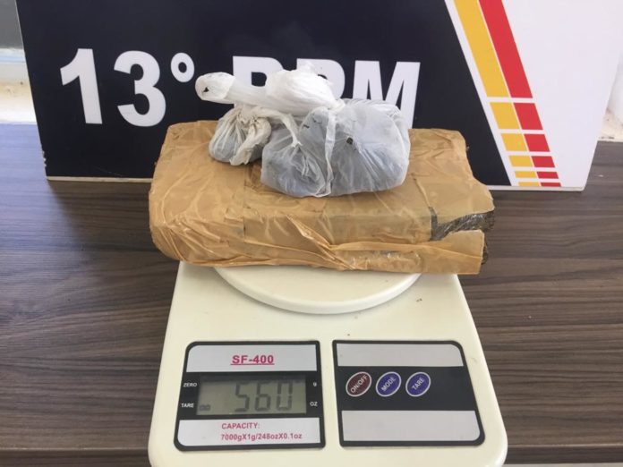 Jovem é detido com meio quilo de maconha em Lucas do Rio Verde