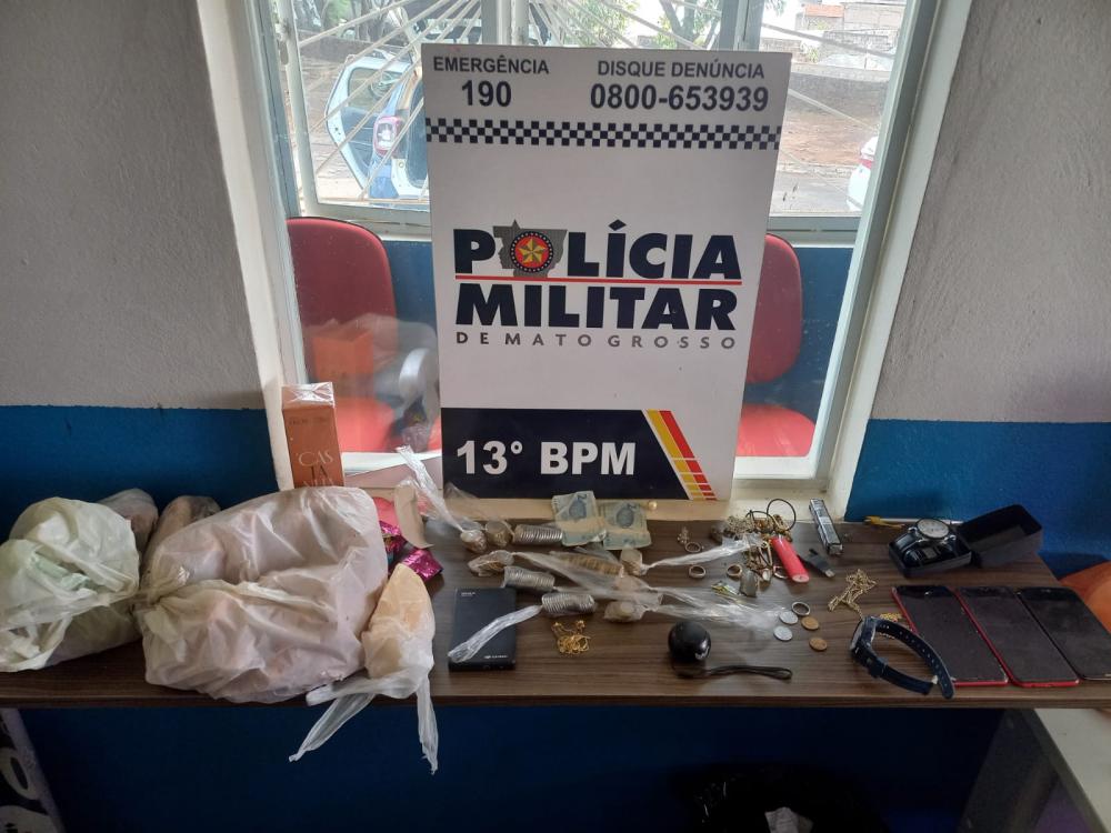 Homem é preso por furto na área central de Lucas do Rio Verde após se esconder dentro de matagal 