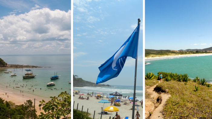 Três praias brasileiras certificadas pela Bandeira Azul estão entre as dez melhores da América Latina