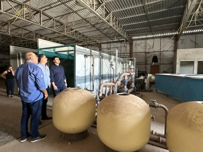 Prefeito, secretário de Turismo e deputado federal vistoriam obra do Aquário Municipal que receberá R$3 milhões de emenda