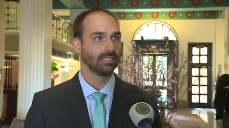 Eduardo Bolsonaro nega envolvimento com invasão do Capitólio