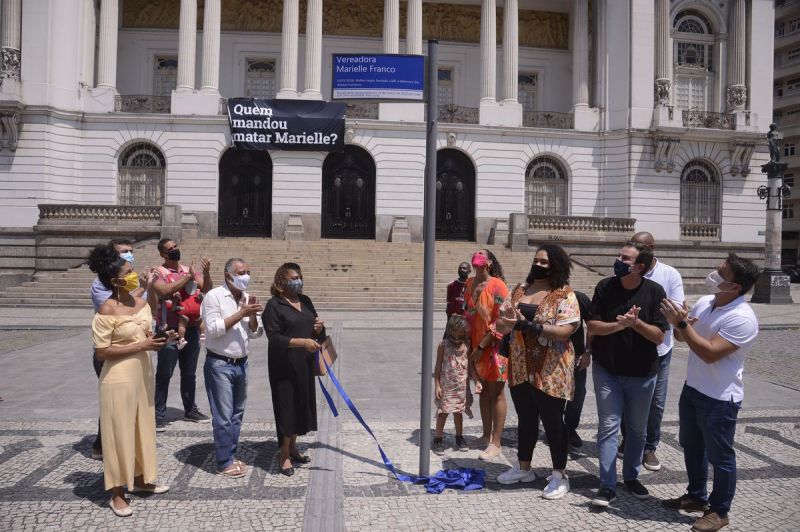 Cerimônia marca três anos da morte da vereadora Marielle Franco