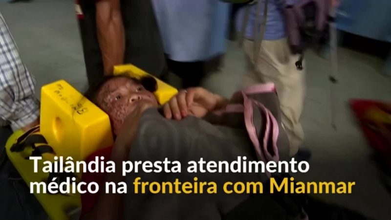 Tailândia acolhe na fronteira grupo que fugia de conflito em Mianmar