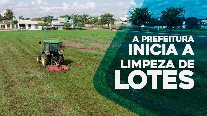Limpeza de terrenos baldios em Lucas