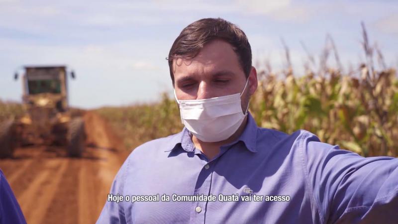 Lucas em Movimento: Cascalhamento das estradas da Comunidade Quatá