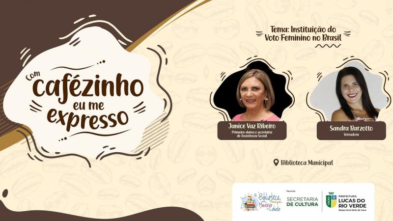 Com cafezinho eu me expresso - Biblioteca Municipal Monteiro Lobato em Lucas